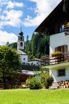 Uno scorcio del villaggio montano di Sauris in Friuli