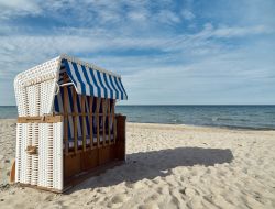Uno scorcio della bella spiaggia di Boltenhagen sul Mar Baltico, nord della Germania