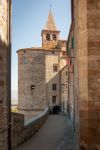 Uno scorcio della chiesa parrocchiale di Anghiari, Toscana.
