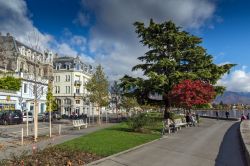 Uno scorcio della città di Vevey, cantone Vaud, Svizzera - © stoyanh / Shutterstock.com