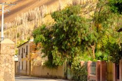 Uno scorcio della cittadina di Pisco Elqui nella vallata di Elqui, Cile.

