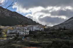Uno scorcio delle case di Dorgali nel Supramonte sardo, provincia di Nuoro