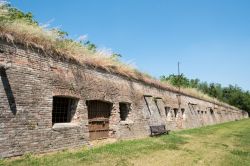 Uno scorcio delle casematte di Pizzighettone, Cremona, Italia. Si tratta di una delle principali attrazioni turistiche della cittadina in provincia di Cremona, un complesso fortificato di particolare ...