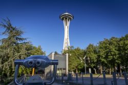 Uno scorcio dello Space Needle a Seattle, Washington, costruito nel 1962 - © Doug James / Shutterstock.com