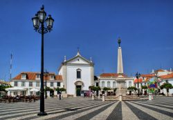 Uno scorcio di piazza Marques de Pombal a Vila Real de Santo Antonio, Portogallo.
