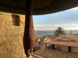 Uno scorcio di Salemi dalla torre campanaria di una chiesa