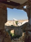 Uno scorcio di Santa Margherita Belice dalle rovine della città antica