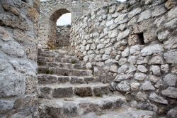 Uno scorcio interno del castello di Travnik, Bosnia e Erzegovina. E' fra le roccaforti difensive più grandi della Bosnia.
