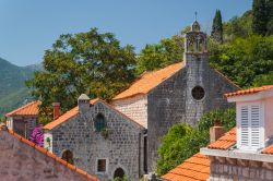 Uno scorcio sui tetti del centro cittadino di Ston, Croazia. Il patrimonio storico-artistico di questa località è notevole: vi sono infatti numerosi edifici gotici e rinascimentali. ...