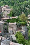 Uno splendido scorcio del borgo toscano di Scansano, in Maremma.