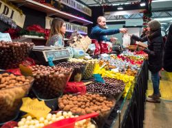 Uno stand della fiera di Cioccoshow a Bologna, ...