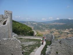 La Valle Carbonara nel Gargano vista da Monte Sant'Angelo