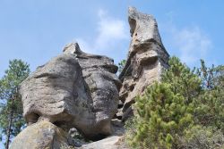 Una dellle spettacolari formazioni rocciose della Valle de las Piedras Encimadas a Zacatlán, cittadina della Sierra Norte nello stato di Puebla, Messico centrale - foto © Alejandro ...