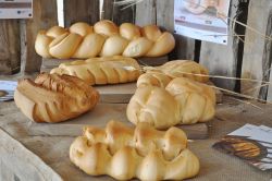 Vari tipi di pane esposti alla Fiere Millenaria di Gonzaga