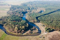 Veduta aerea del paesaggio lungo il fiume Nida, Lituania - © Mariusz Szczygiel / Shutterstock.com