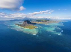 Veduta aerea di Mauritius, un paradiso terrestre ...