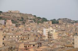 Veduta aerea fel cuore storico di Licata in Sicilia