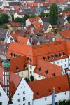 Veduta dall'alto di Piazza del Municipio a Augusta, Germania. La fondazione della città risale al 15 a.C. all'epoca dell'imperatore Augusto - © 123451 / Shutterstock.com ...