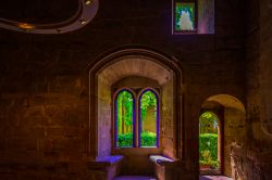 Veduta dall'interno del Palazzo Reale di Olite, provincia di Navarra (Spagna) - © pixels outloud / Shutterstock.com