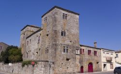 Veduta del Solar dos Pinheiros a Barcelos, Portogallo. Considerato uno degli edifici più importanti della città, venne costruito a metà del XV° secolo da Pedro Esteves. ...