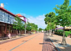 Veduta di Jonas Basanaviciaus Street nel centro cittadino di Palanga, Lituania - © Roman Babakin / Shutterstock.com