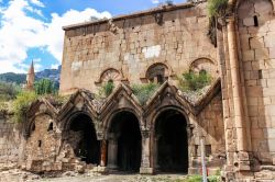 Veduta di Oshki o Oshk Vank, la chiesa di San Giovanni Battista a Uzundere, provincia di Erzurum (Turchia).



