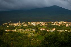 Veduta panoramica di Castel del Piano in Toscana, provincia di Grosseto