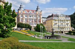 Veduta panoramica di Marianske Lazne, Boemia (Repubblica Ceca).
