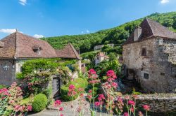 Veduta sul centro storico di Saint-Cirq-Lapopie, uno dei borghi più belli di Francia. Fin dal XX° secolo, questo borgo ha attratto artisti che hanno scelto di vivere fra le sue mura.
 ...