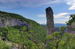 Vela Draga una zona da arrampicate presso l'Ucka National Park in Istria