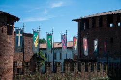 Vista del Castello di Legnano in Lombardia