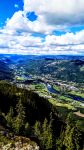 Vista estiva sulla cittadina di Nesbyen in Norvegia, fotografata da Beia