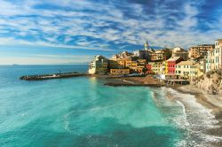 Vista panoramica del borgo marinaro di Bogliasco in Liguria