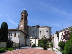 Vista panoramica del centro storico di Casirate d'Adda in Lombardia - © adirricor, CC BY 3.0, Wikipedia