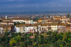 Vista panoramica di Montopoli in Val d'Arno in Toscana