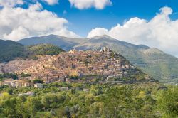Vista panoramica di Morano Calabro in Calabria