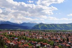 Vista panoramica di Samokov, siamo nell'Europa dell'Est, in Bulgaria