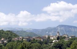 Vista panoramica di Santa Maria di Acquasanta Terme vicino ad Ascoli Piceno, nelle Marche