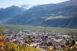 Vista panoramica di Silandro in Alto Adige
