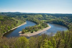 Vista spettacolare della natura in Turingia, siamo in Germania