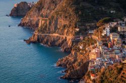 Way of Love, il percorso più romantico al mondo, Manarola, Liguria. Fa parte integrante del Parco Nazionale delle Cinque Terre.
