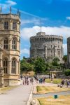 Windsor, Regno Unito: uno scorcio del castello reale costruito da Guglielmo il Conquistatore nel 1066. E' il palazzo più a lungo occupato d'Europa - © Cedric Weber / Shutterstock.com ...