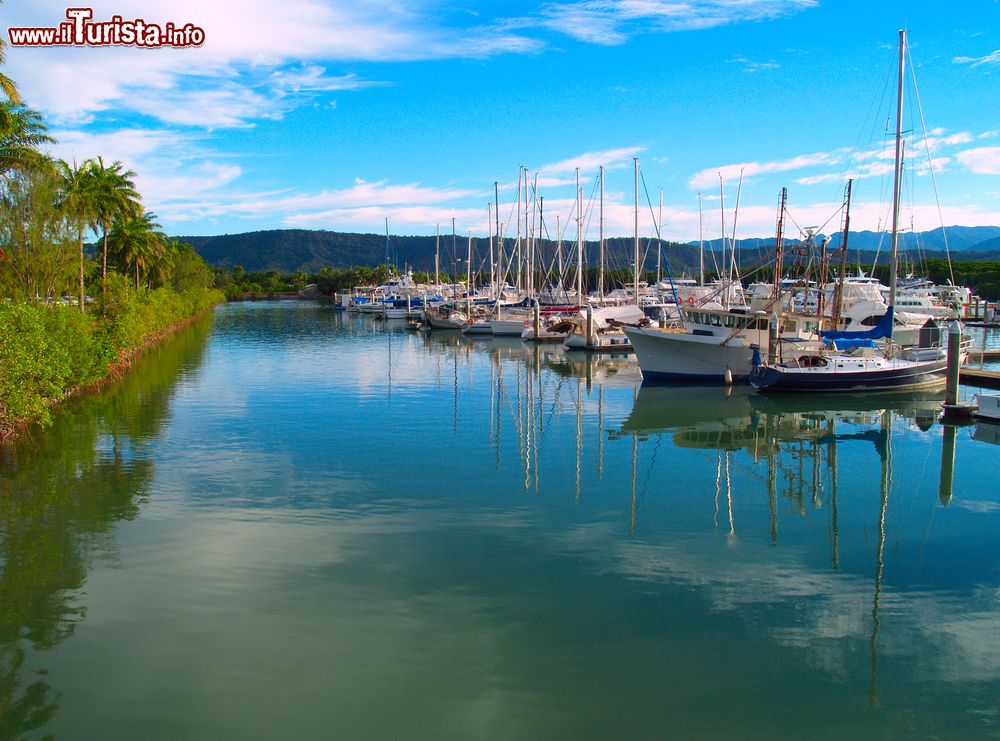 Immagine Piccole barche a vela nel porto di Port Douglas, Australia.