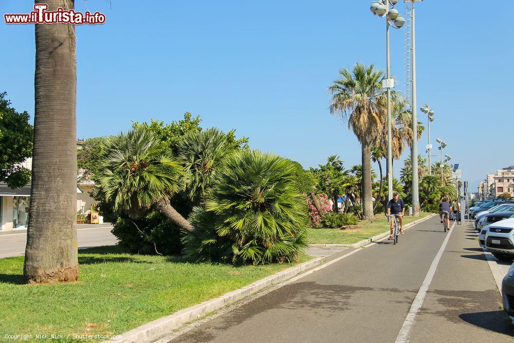 Immagine Pista ciclabile sul lungomare di Viareggio, provincia di Lucca, Toscana - © Nick_Nick / Shutterstock.com