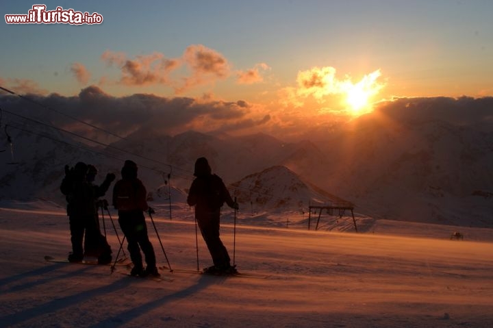 Immagine Tramonto sulle piste delle Deux Alpes in Francia - © cathy ribier - www.les2alpes.com