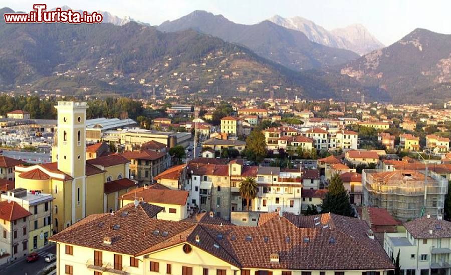 Immagine Querceta, Toscana: panoramica della cittadina con le Alpi Apuane sullo sfondo - © Pro Loco di Querceta