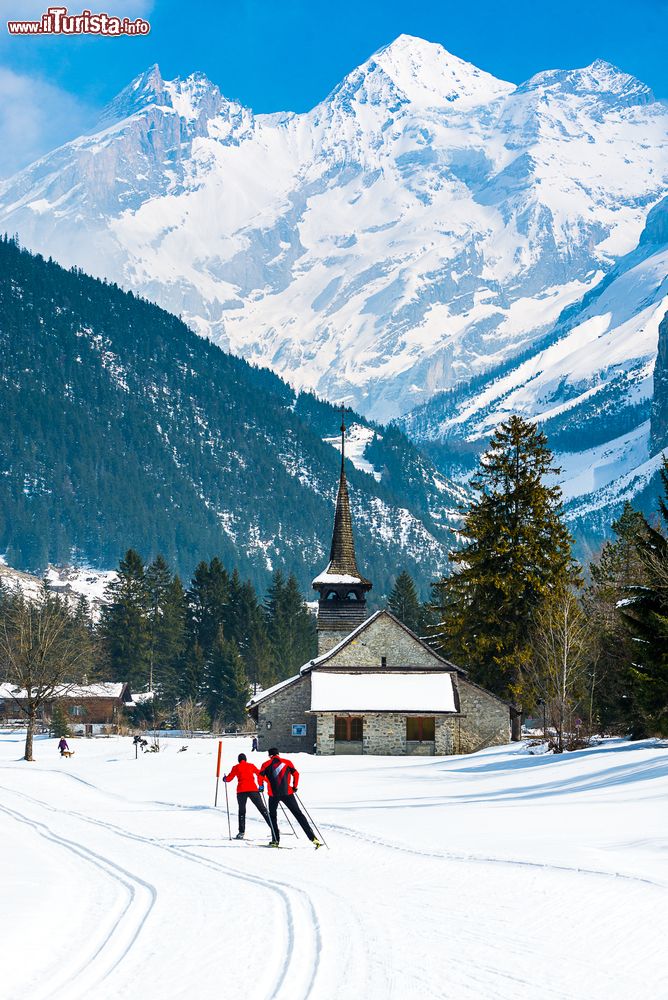 Immagine Sci di fondo a Kandersteg in Svizzera, regione dell'Oberland