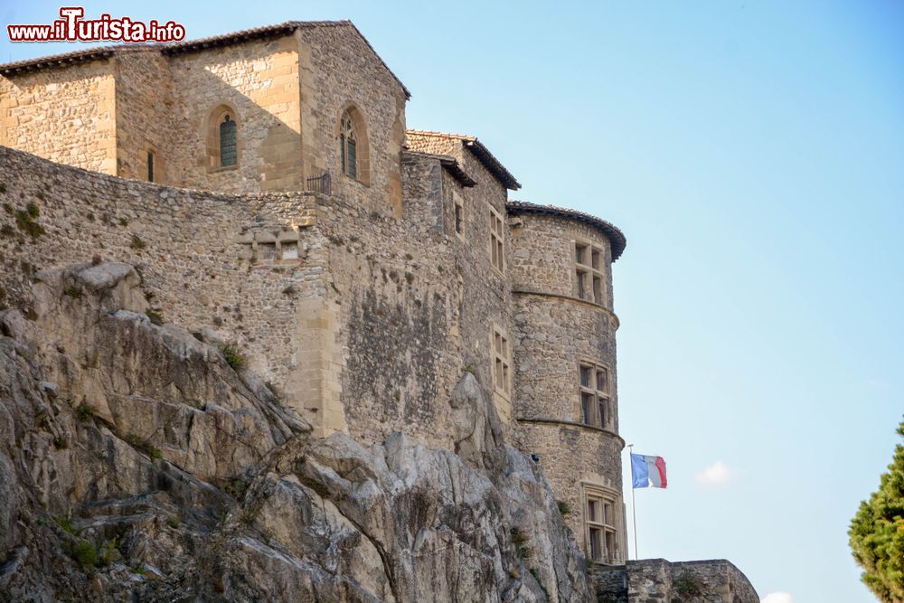 Immagine Uno scorcio del castello di Tournon sur Rhone, cittadina situata di fronte ai vigneti di Tain-l'Hermitage. Monumento storico di Francia, questa ex residenza dei signori di Tournon è oggi un museo.