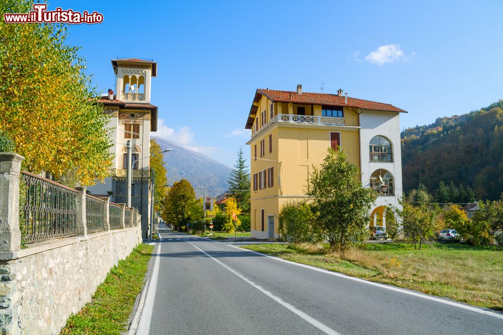 Immagine Uno scorcio fotografico della strada che accompagna sino alla città di Ormea in Piemonte, Italia.