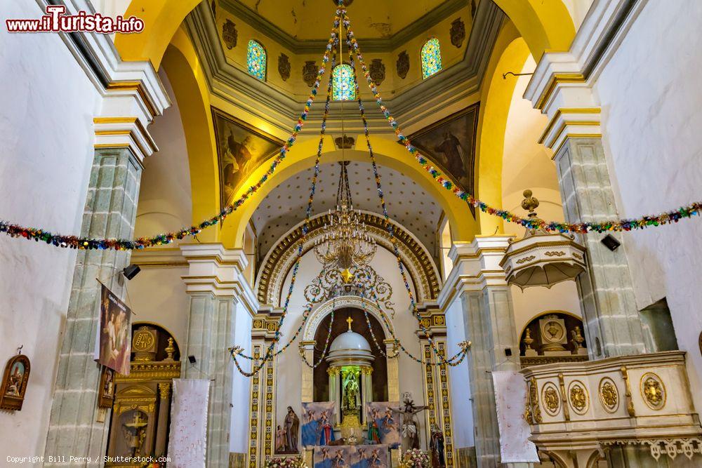 Immagine L'interno della chiesa del Carmen Alto a Oaxaca de Juárez, in Messico. Il convento appartenne all'ordine dei carmelitani scalzi, che si stabilì a Oaxaca nel 1696 - © Bill Perry / Shutterstock.com